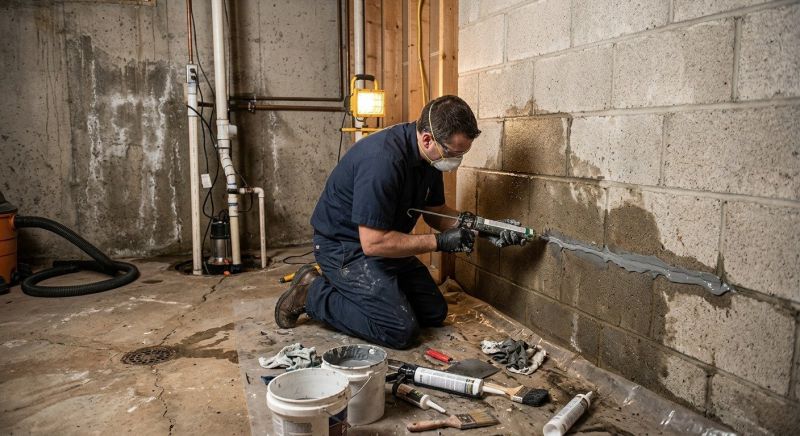 Basement Seepage Repair in Tuscaloosa, AL