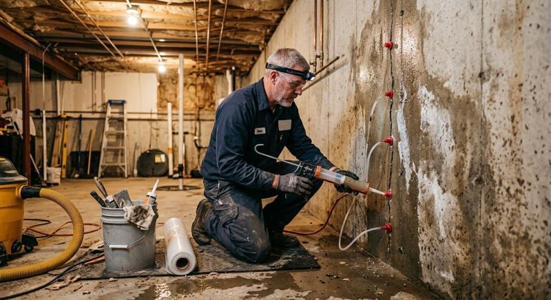 Foundation Leak Repair in Grand Rapids, MI
